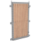 Wooden fence door